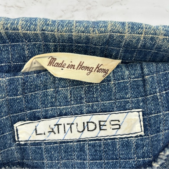 VINTAGE 80s LATITUDES Jean jacket - Picture 3 of 3